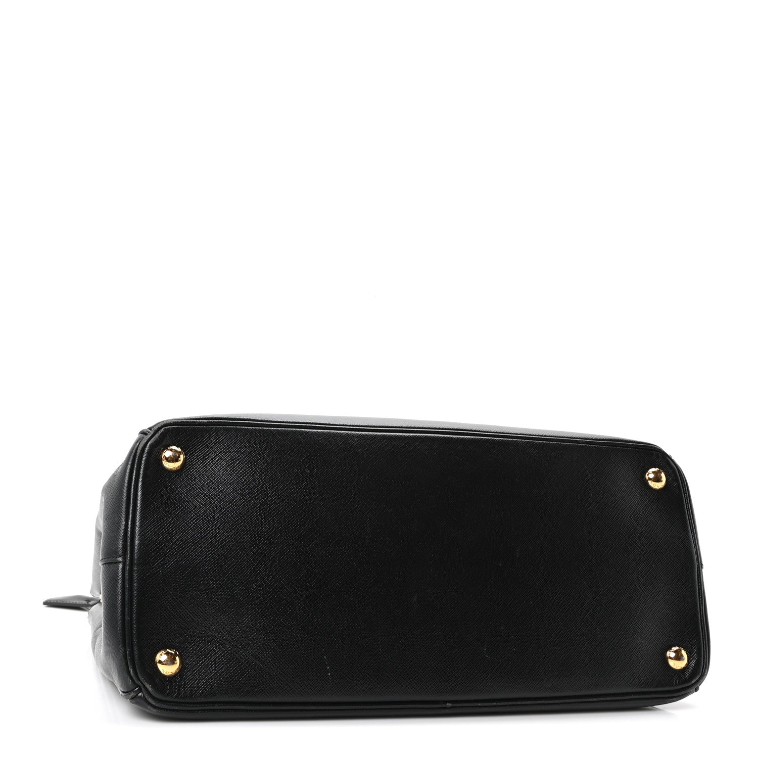 Saffiano Medium Galleria Double Zip Tote Black