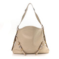 Calfskin Medium Voyou Bag Natural Beige