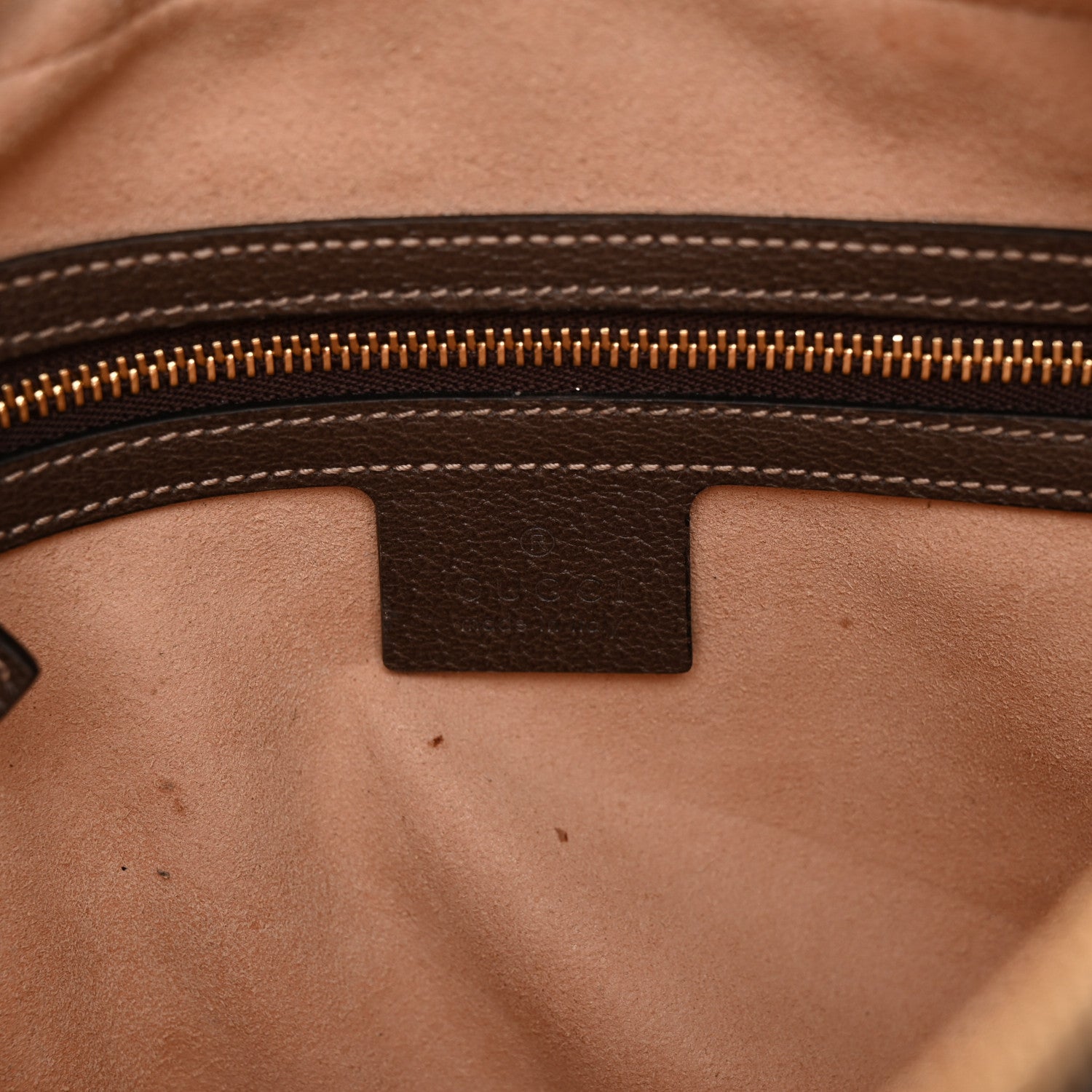 GG Supreme Monogram Web Small Ophidia Shoulder Bag Brown