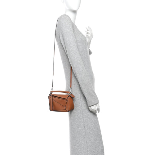 Calfskin Mini Puzzle Bag Tan