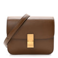 Box Calfskin Teen Classic Box Flap Bag Camel