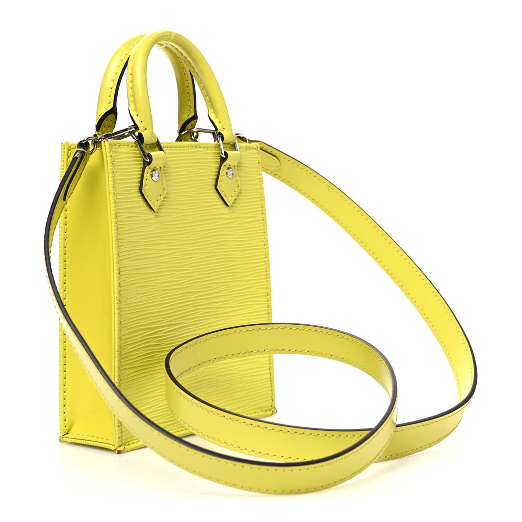 Epi Petit Sac Plat Yellow Citron