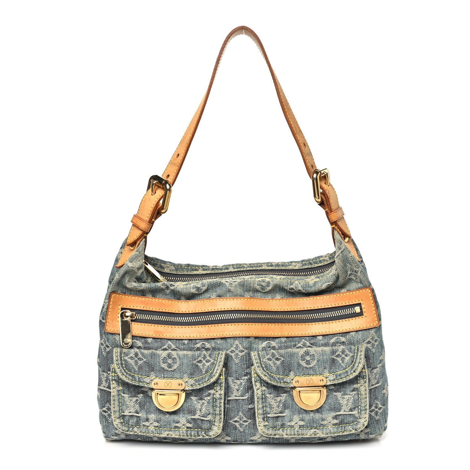 Monogram Denim Baggy PM Blue
