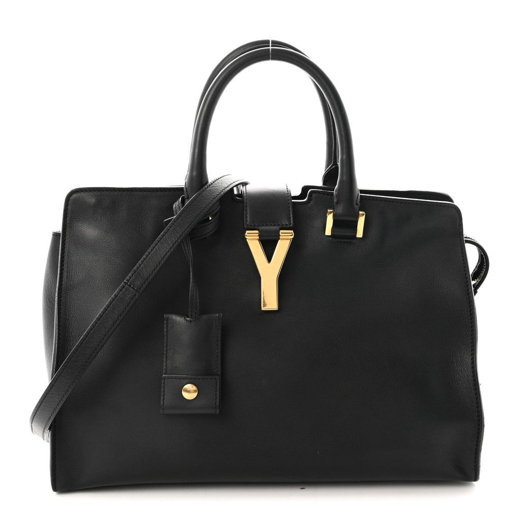 Calfskin Small Classic Y Cabas Black