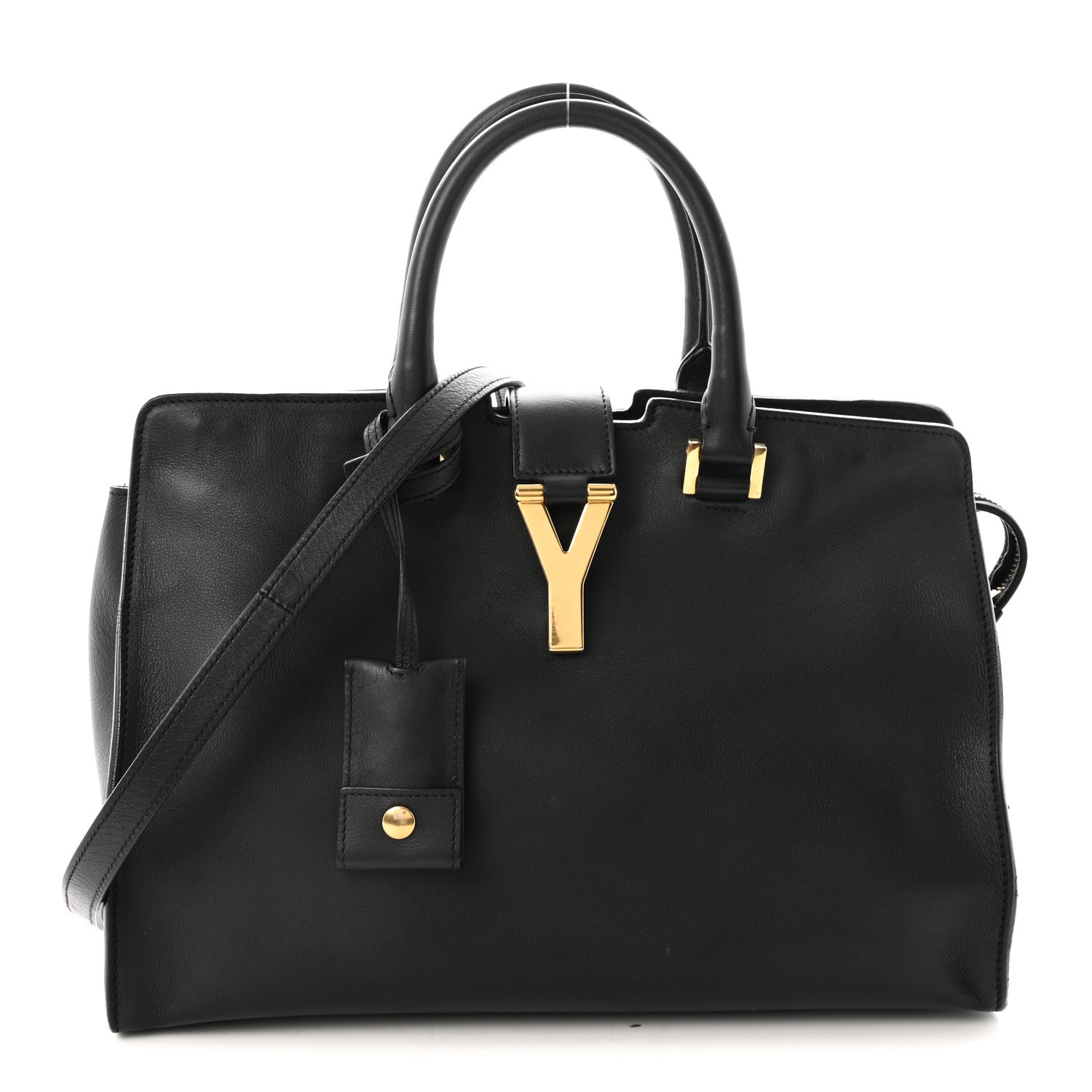 Calfskin Small Classic Y Cabas Black