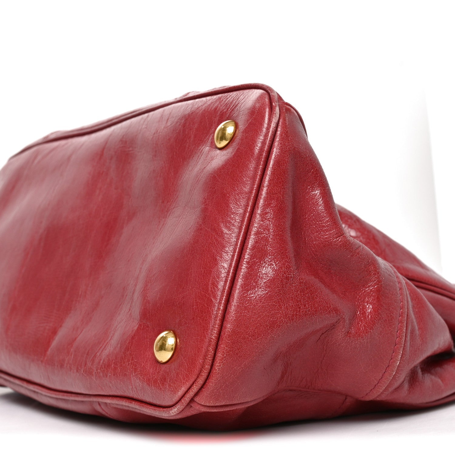 Vitello Shine Top Handle Satchel Pink