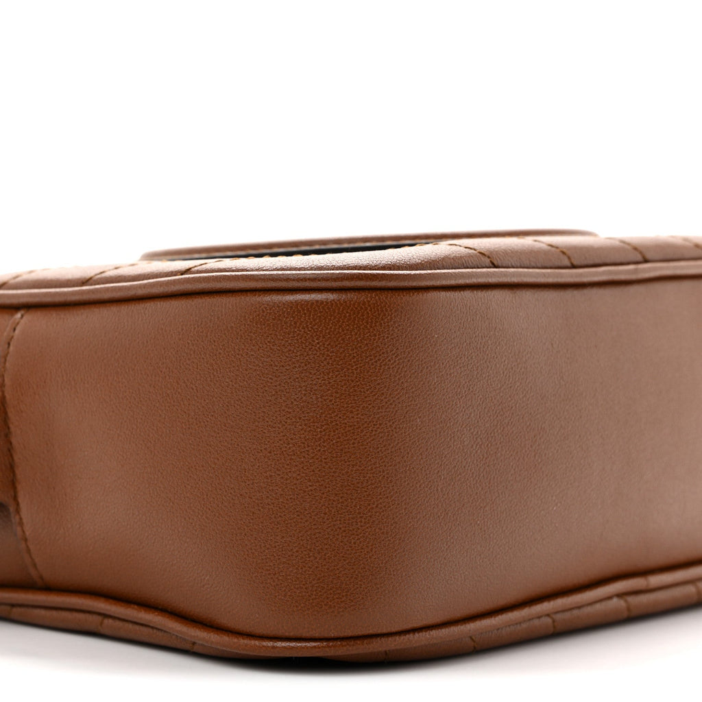 Sakai Be Green Calfskin Diagonal Stitched Small Blondie Shoulder Bag Cuir