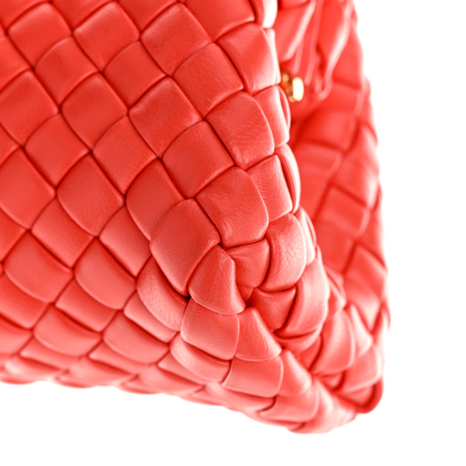 Nappa Intreccio Mini Padded Handle Bag Sunburst