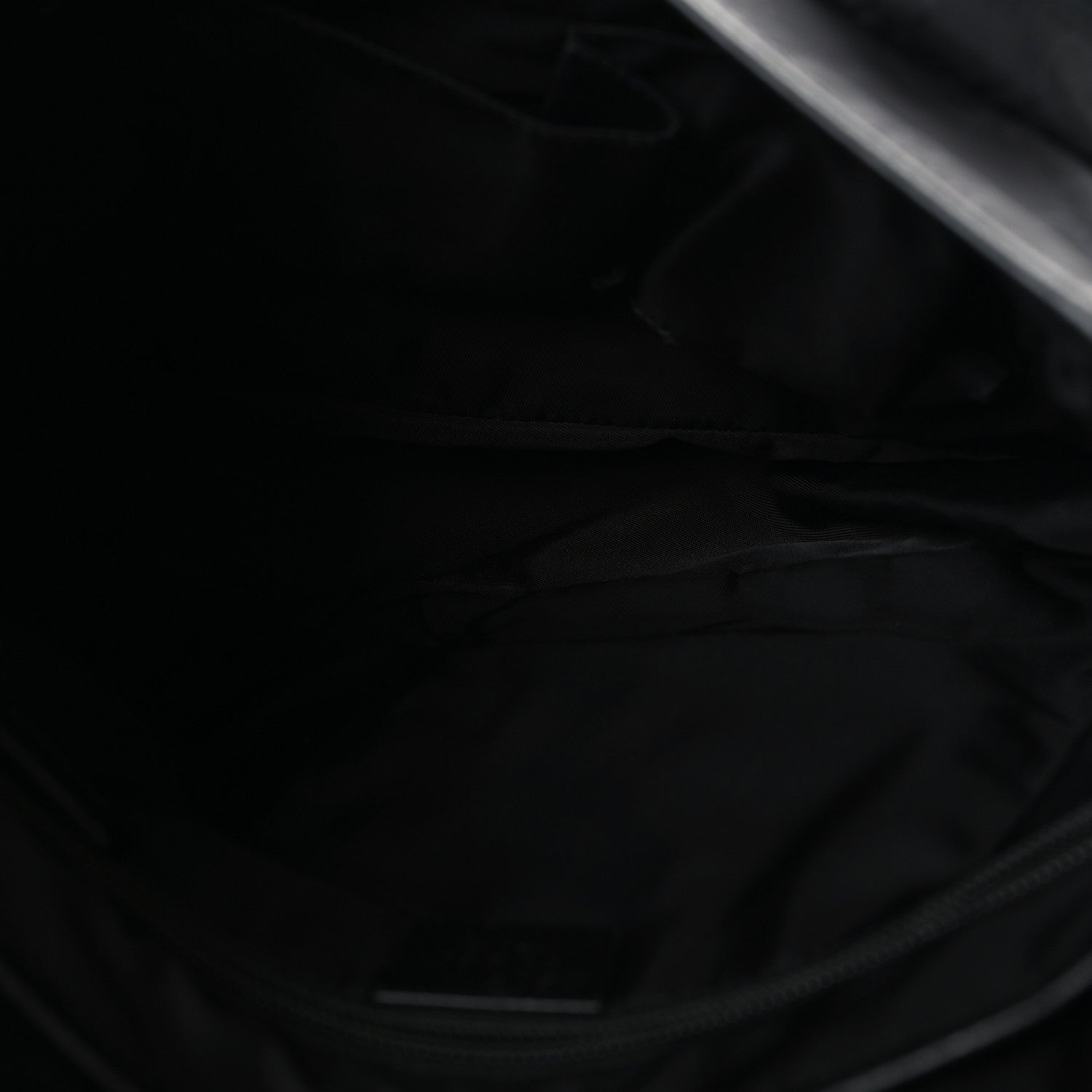 Nylon Monogram Double Buckle Flap Messenger Bag Black