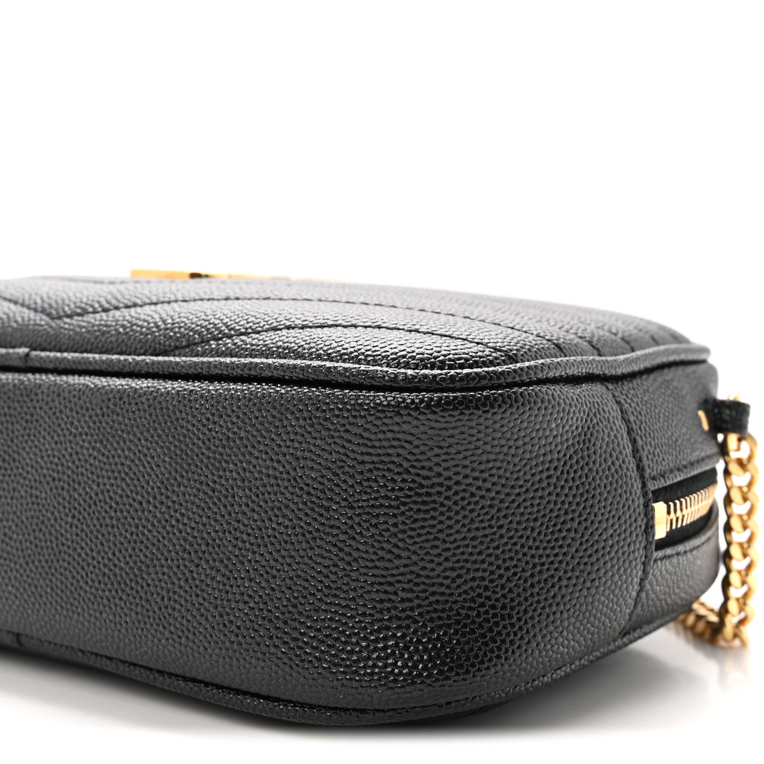 Grain De Poudre Matelasse Monogram Mini Lou Camera Bag Black
