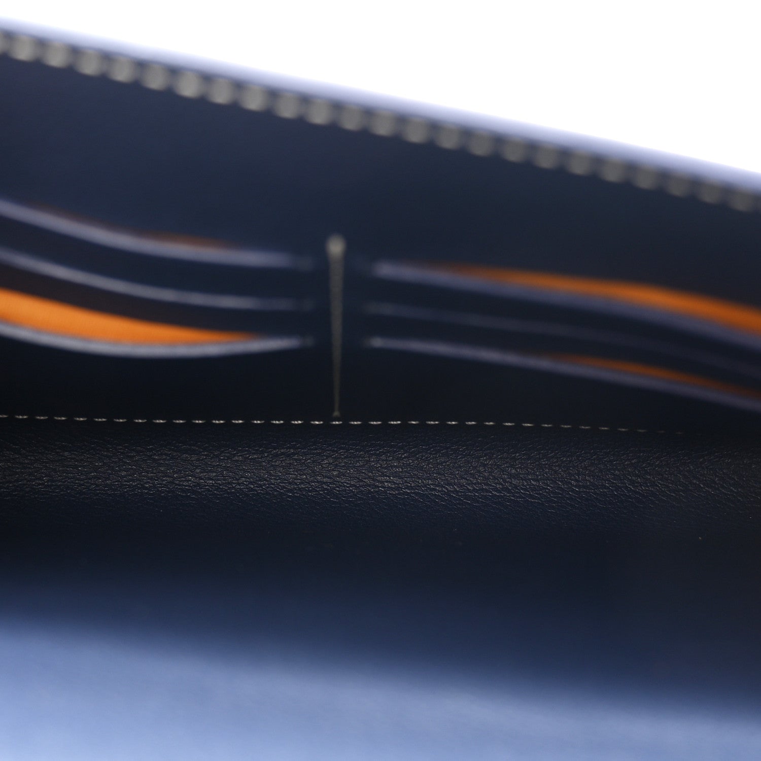 Goyardine Calfskin Chypre Wallet Pouch Navy