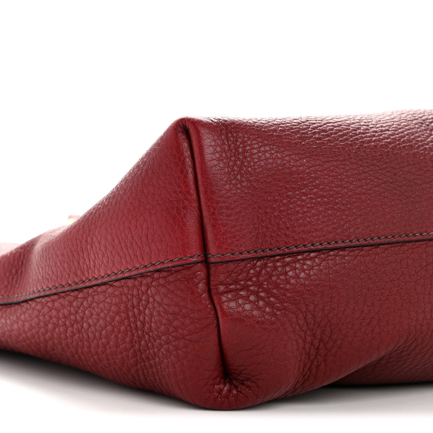 Vitello Daino Shopping Tote Amaranto