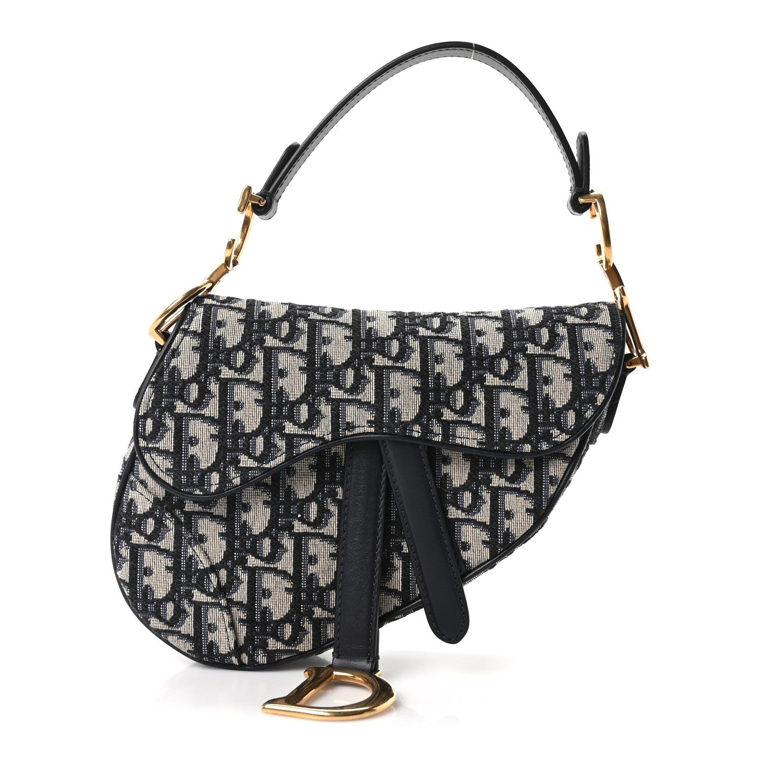 Oblique Mini Saddle Bag Blue