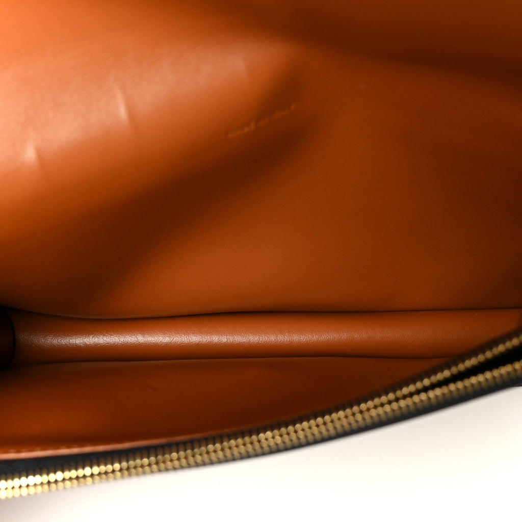 Triomphe Canvas Lambskin Wallet On Strap Tan