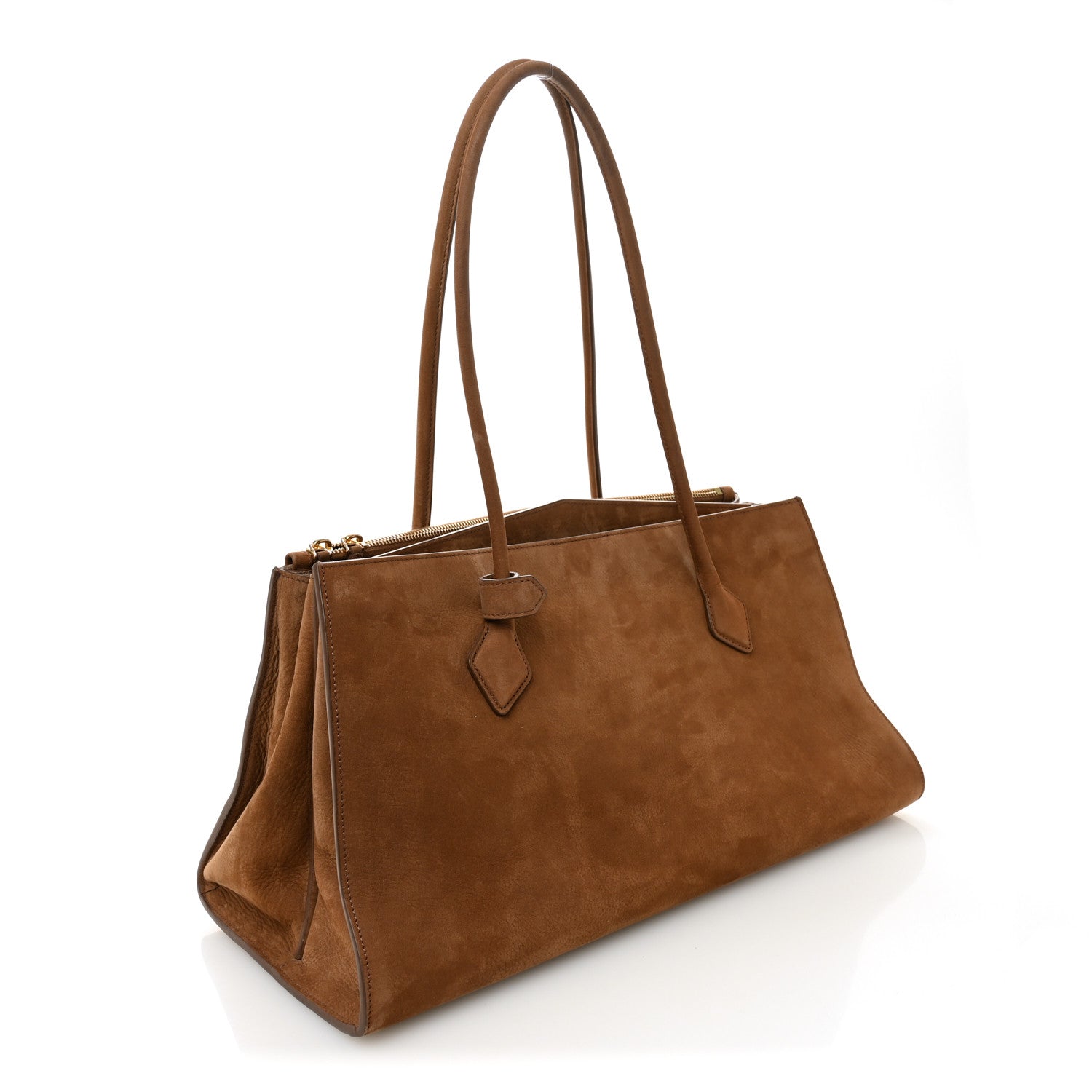 Nubuck Le Teckel Tote Terre D'Ombre Terre D'Ombre