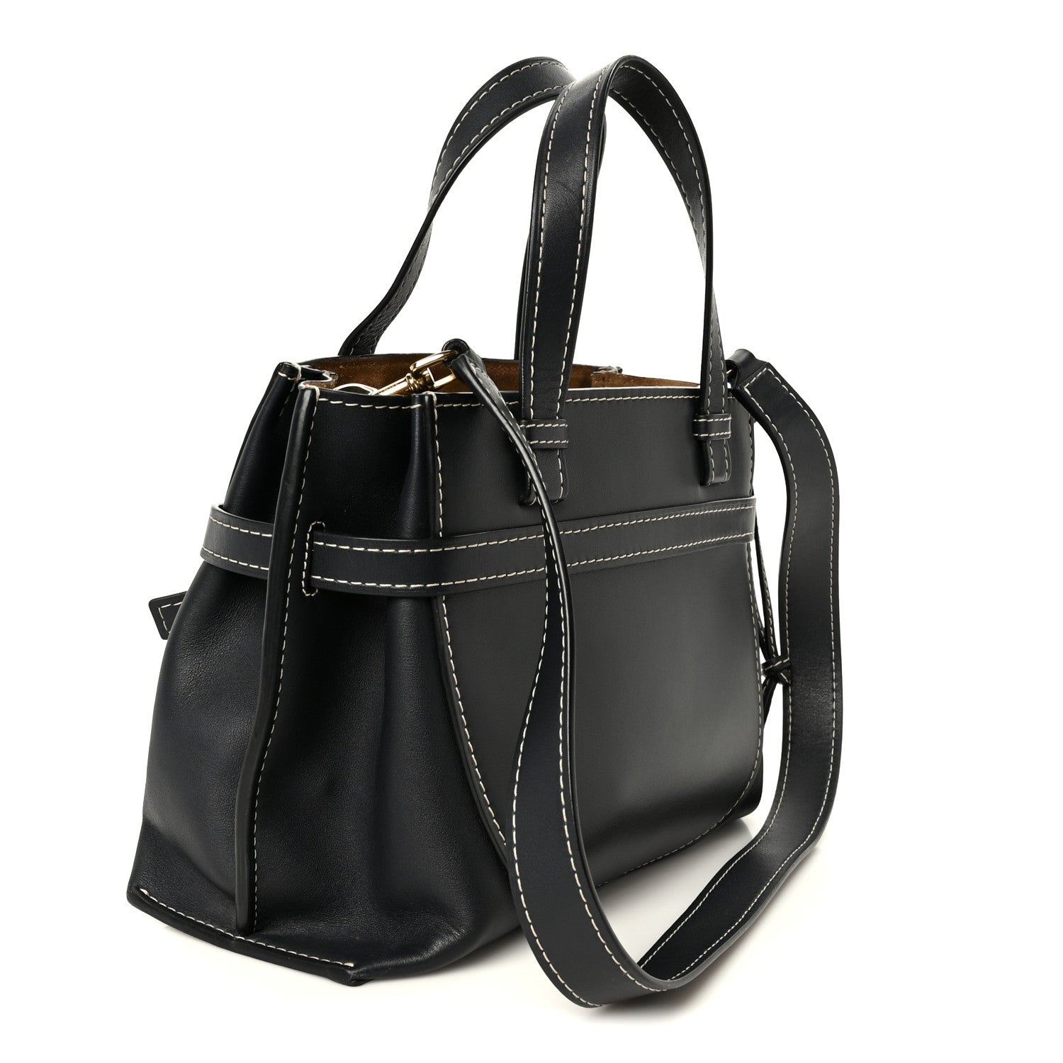 Calfskin Small Gate Tote Midnight Blue