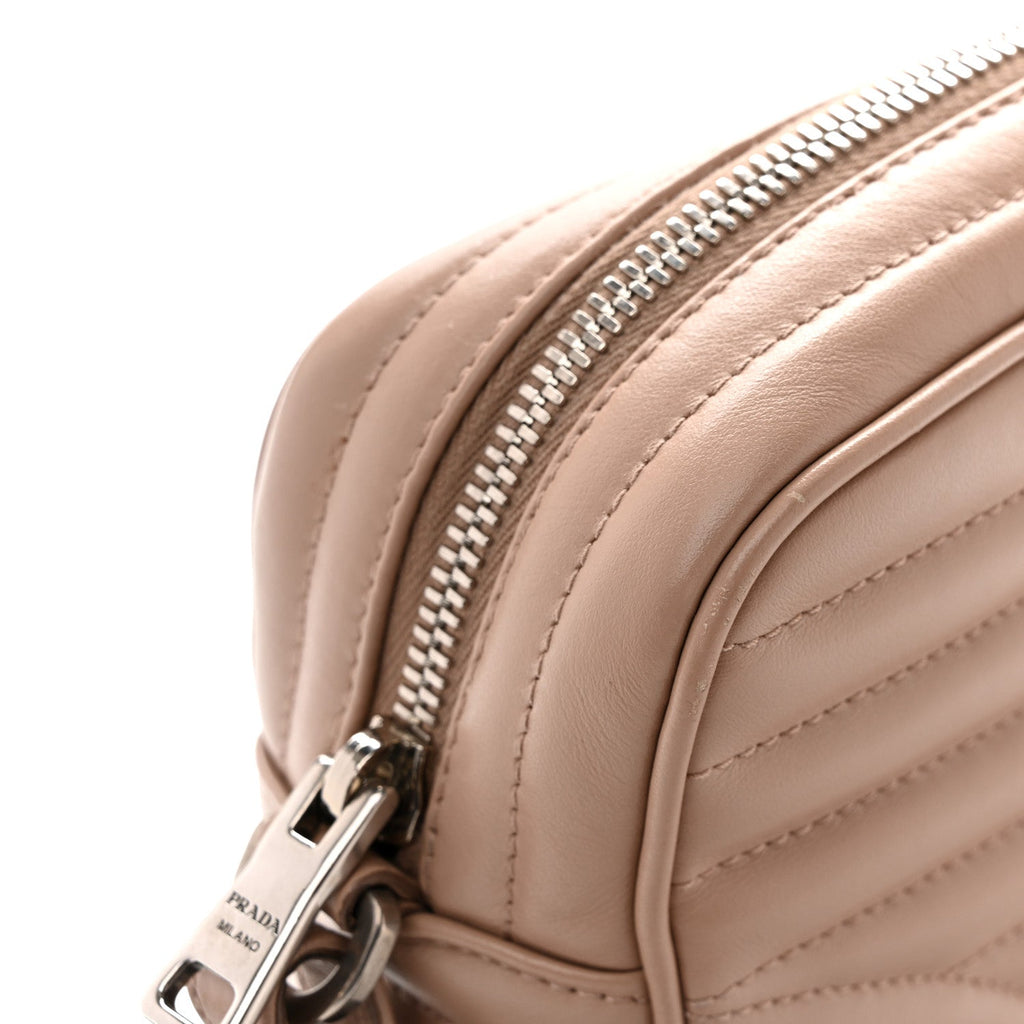 Soft Calfskin Diagramme Camera Bag Cipria