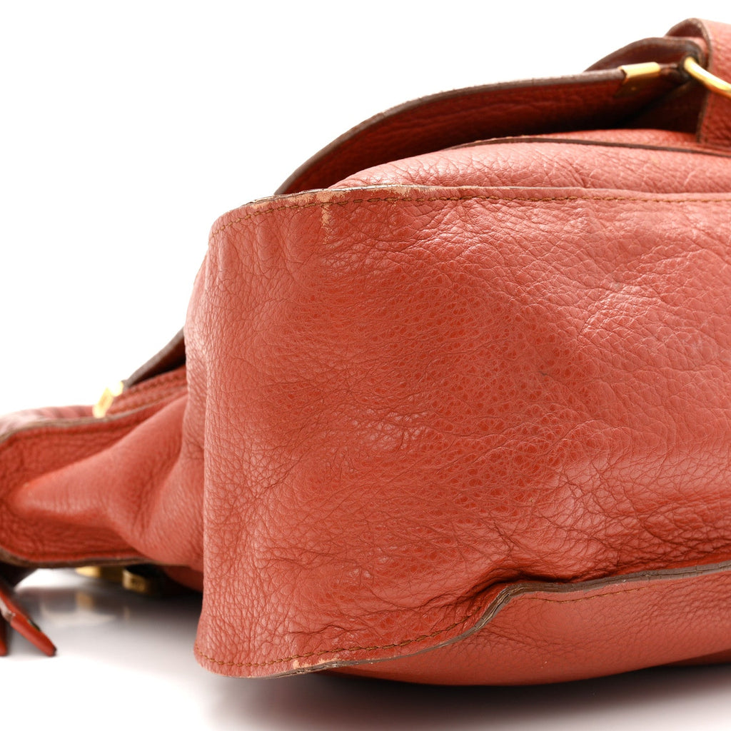 Calfskin Medium Marcie Satchel Brown Delight