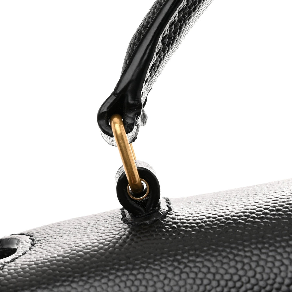 Grain de Poudre Mini Classic Monogram Cassandra Top Handle Black