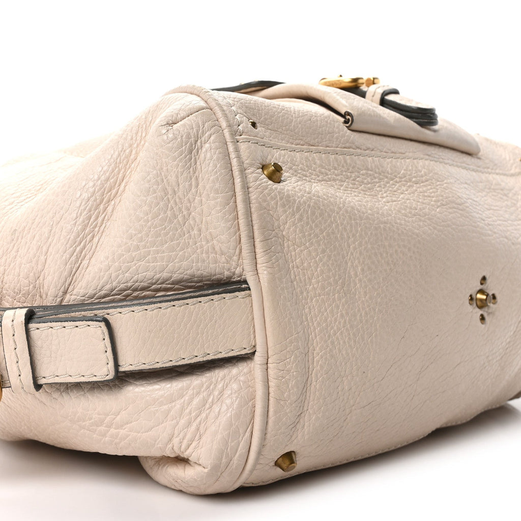 Calfskin Paddington Front Pocket Tote Creme