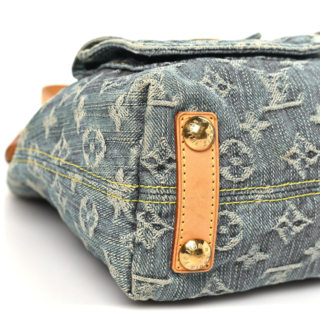 Monogram Denim Baggy PM Blue