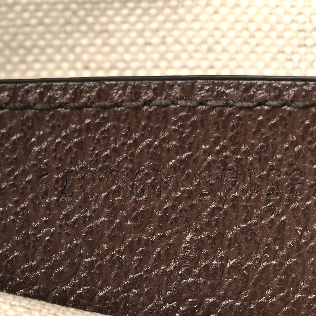 GG Supreme Monogram Textured Dollar Calfskin Small Ophidia Hobo Beige Ebony New Acero