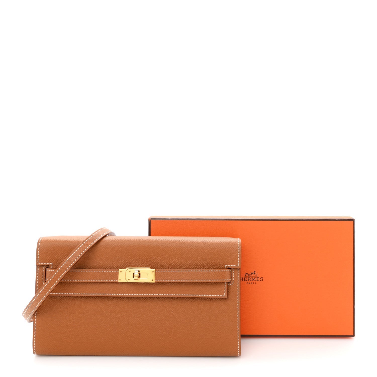 Epsom Kelly Wallet To Go Gold