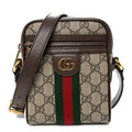 GG Supreme Monogram Web Mini Ophidia Messenger Brown