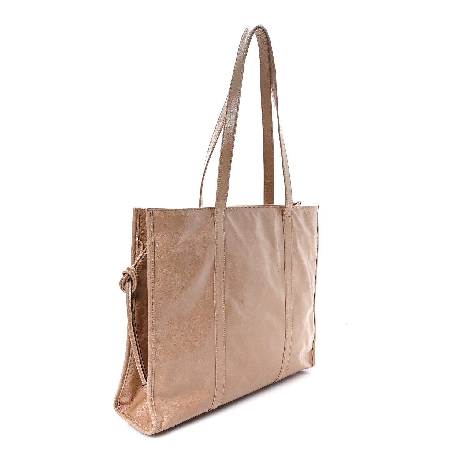 Soft Lux Large Shopping Tote Travertine