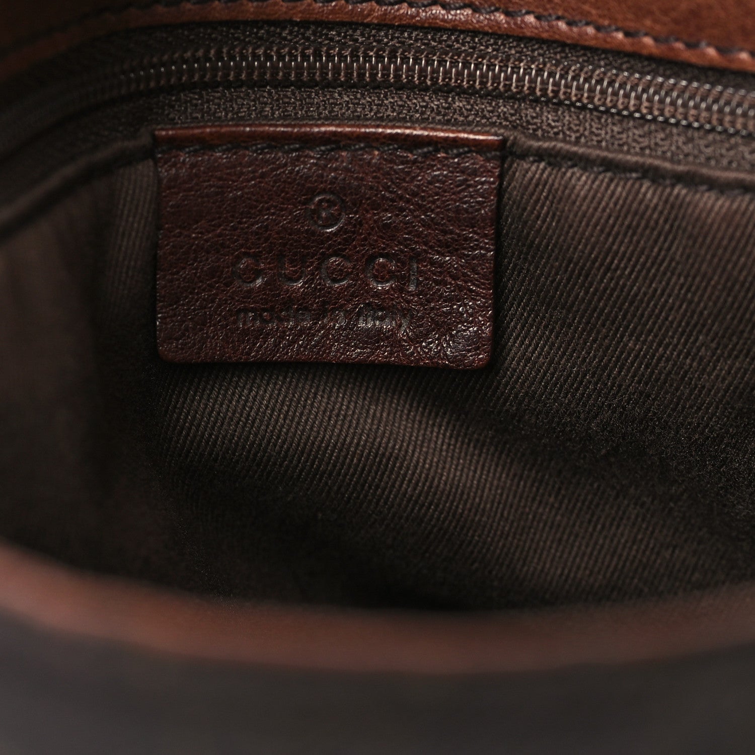 Monogram Denim GG Shoulder Bag Black Brown