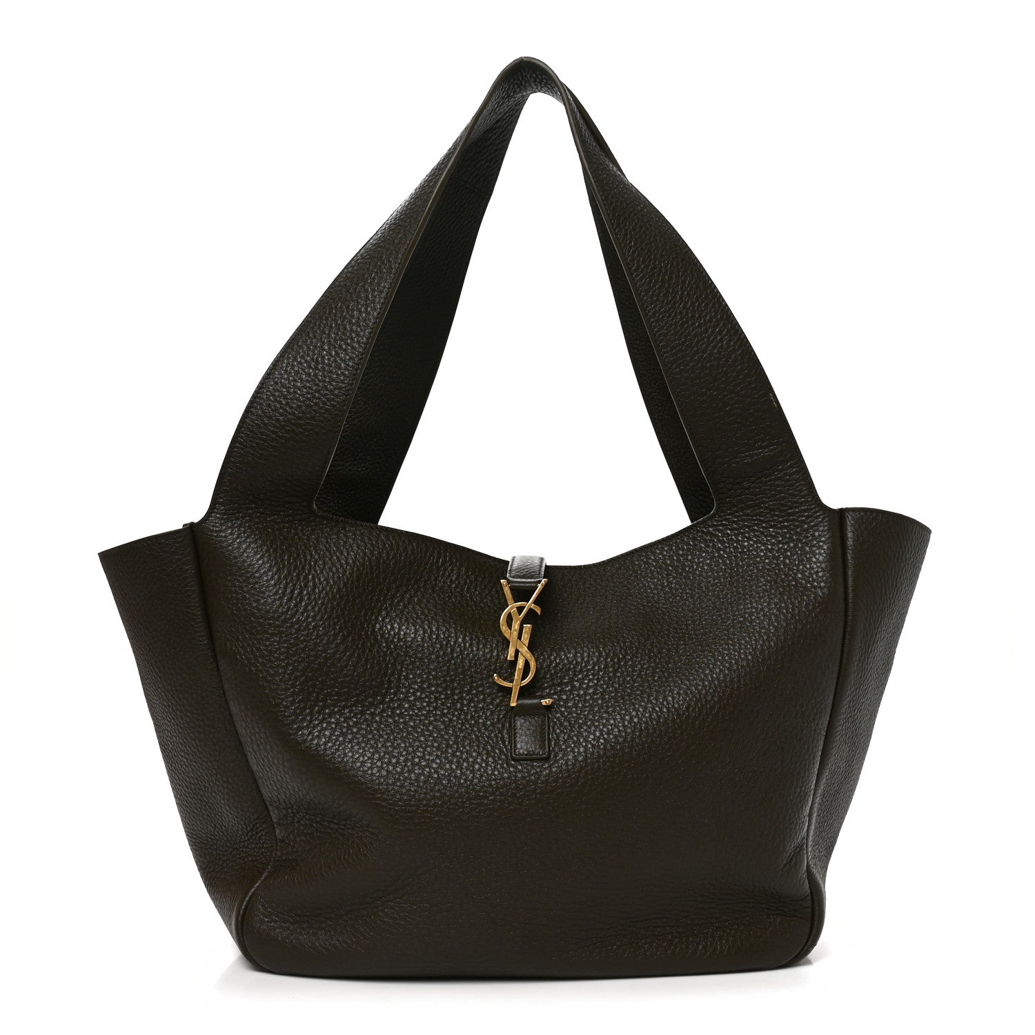 Grained Deerskin Bea Tote Light Musk
