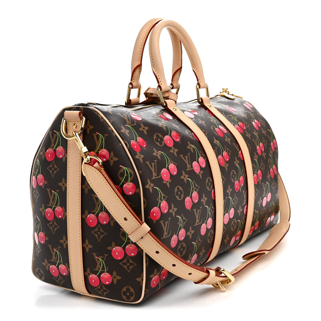 LV X TM Monogram Cerises Keepall Bandouliere 45