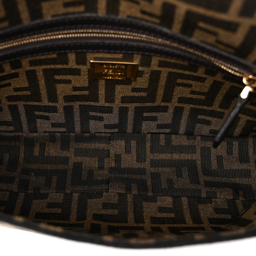 Fabric Jacquard FF 1974 Medium Baguette Tobacco Moro Black