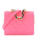 Calfskin Embossed Monogram Coussin BB Rose Fluo