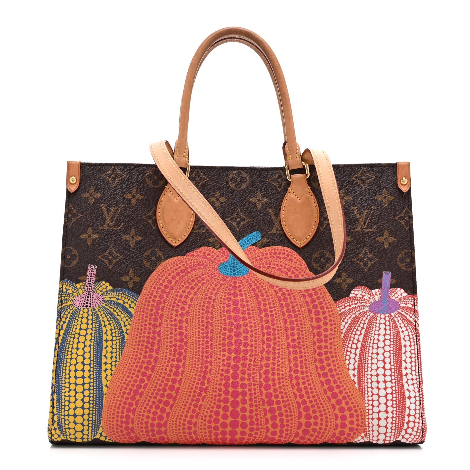 LV X YK Monogram Pumpkin Onthego MM Multicolor