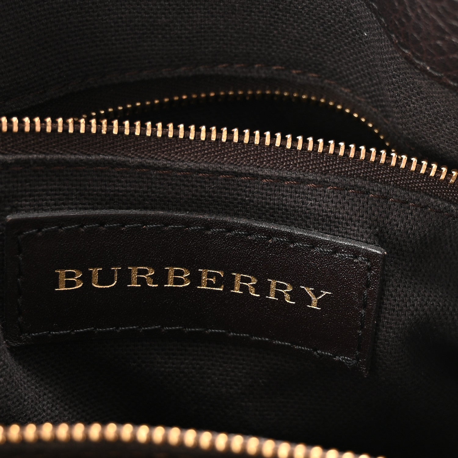 Grained Calfskin Haymarket Check Medium Golderton Tote Chocolate