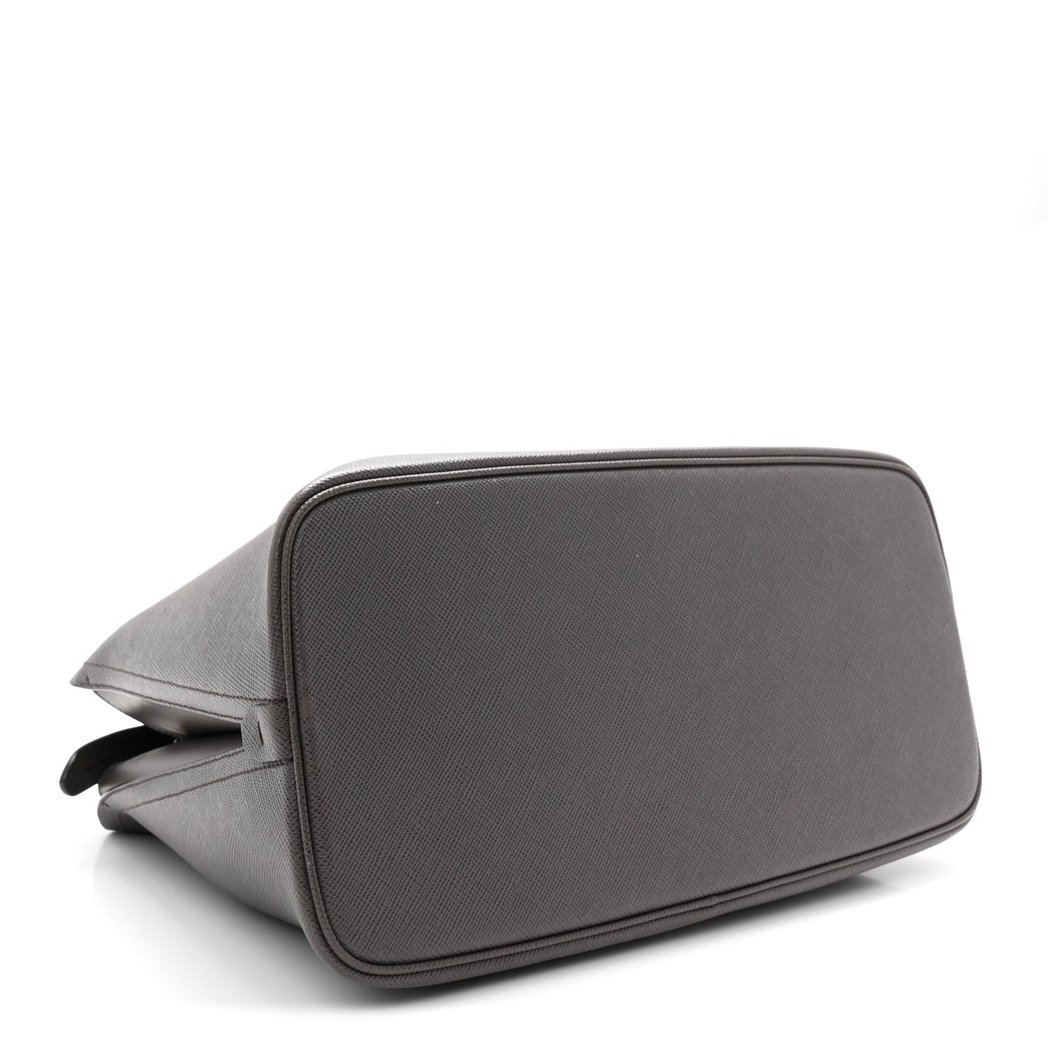 Saffiano Cuir Calfskin Matinee Tote Fumo Black