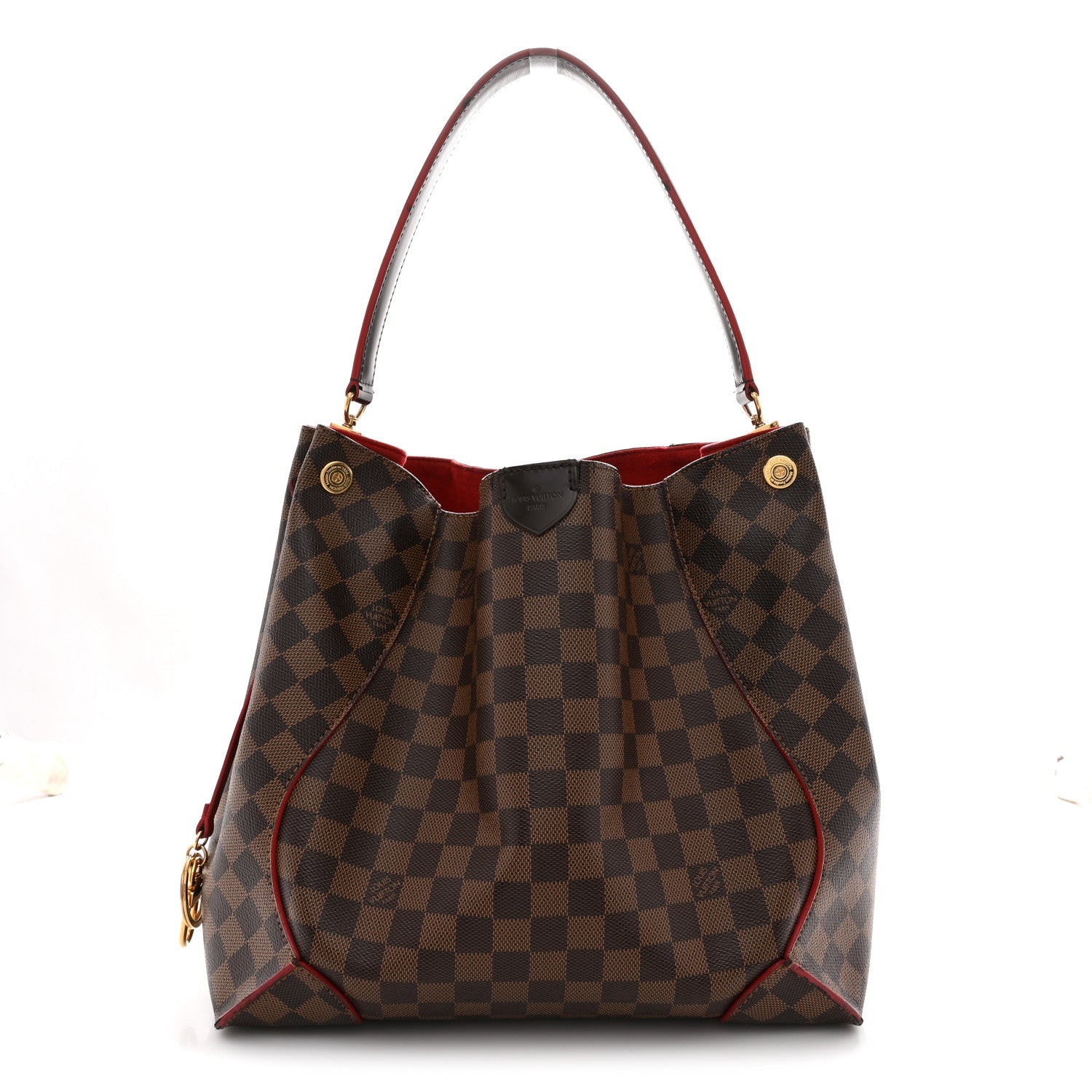 Damier Ebene Caissa Hobo Cherry