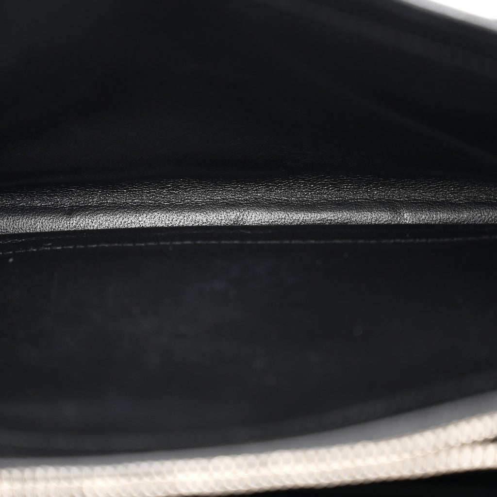 Grain De Poudre Matelasse Chevron Monogram Chain Wallet Black