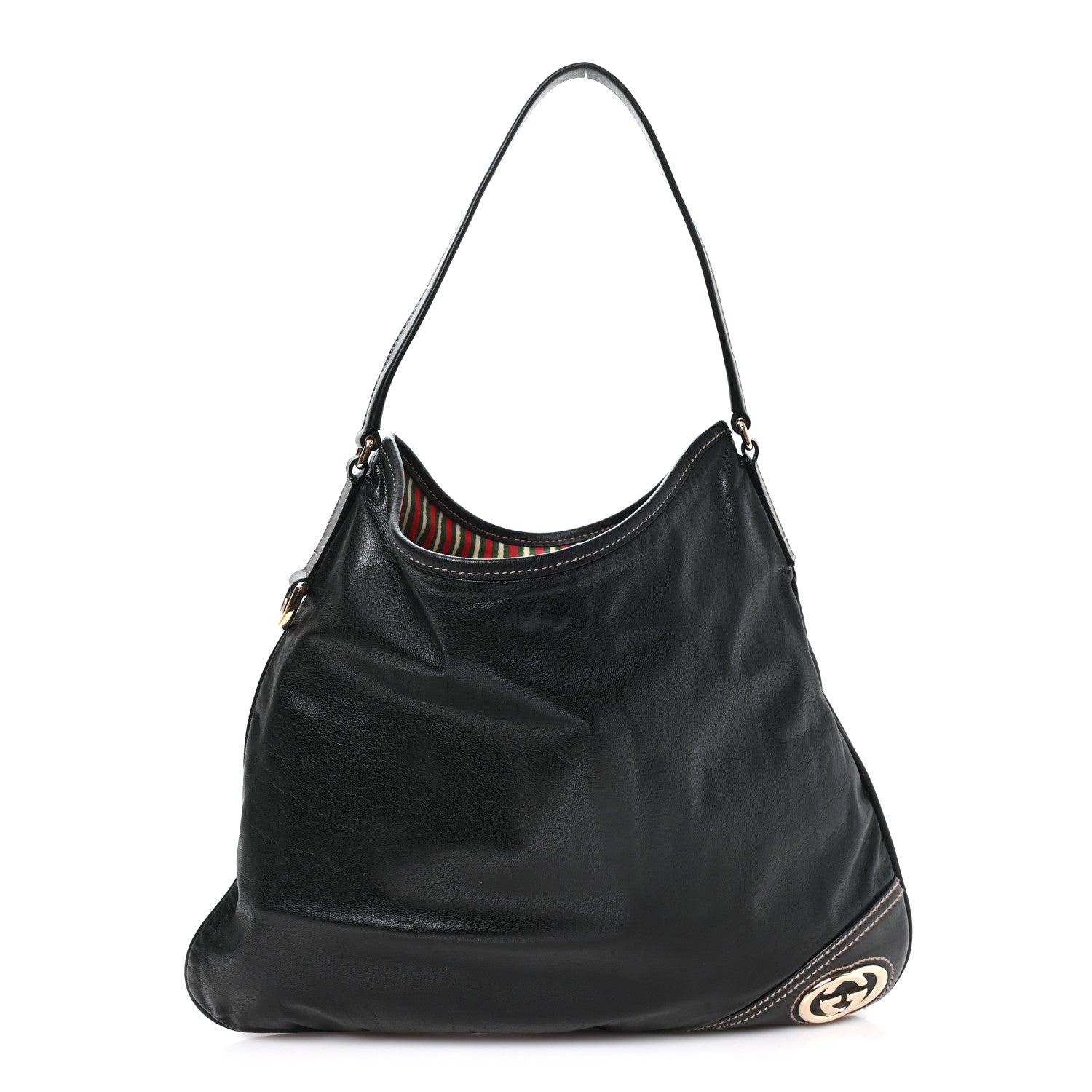 Calfskin Medium New Britt Hobo Black