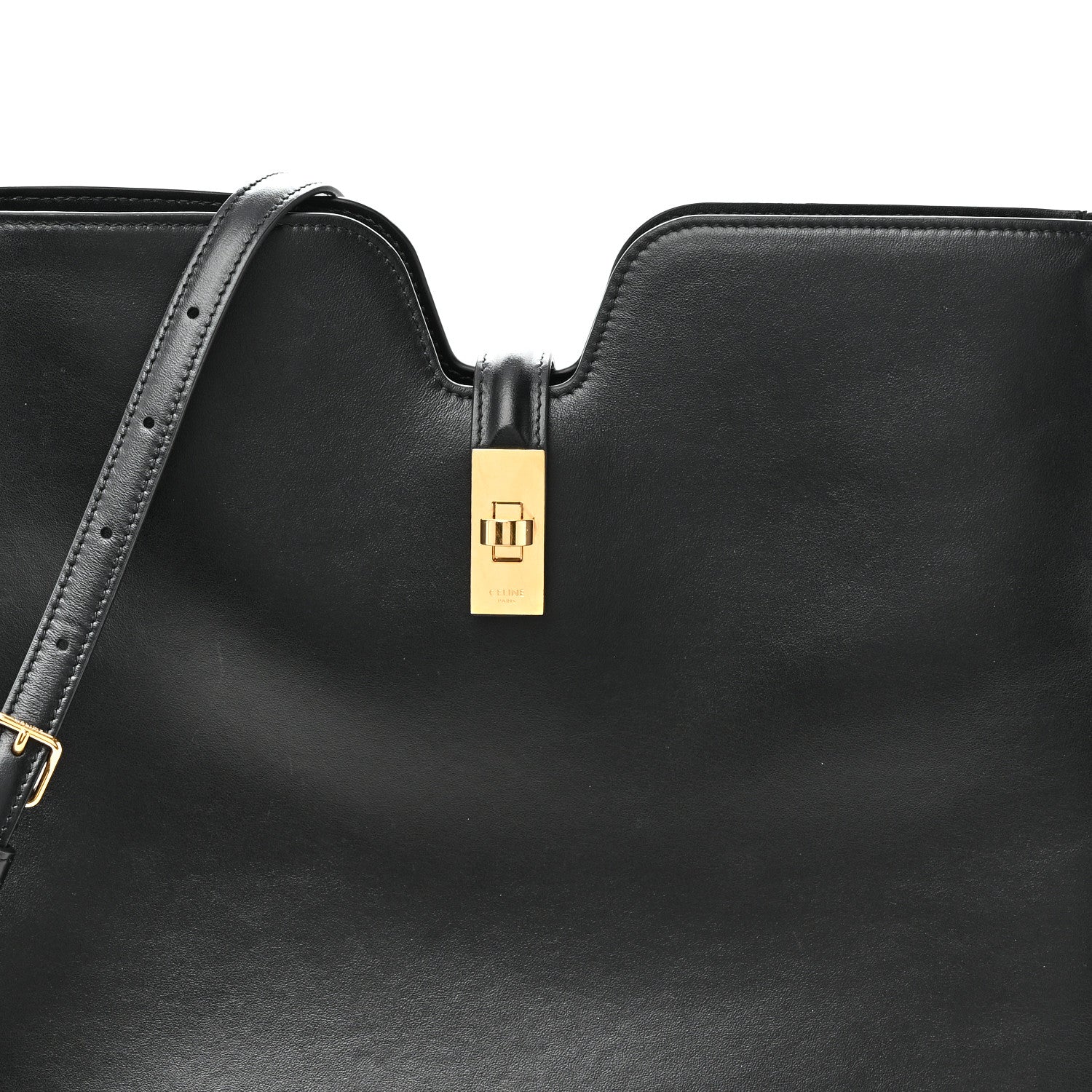 Smooth Calfskin Medium Camille 16 Soft Bag Black