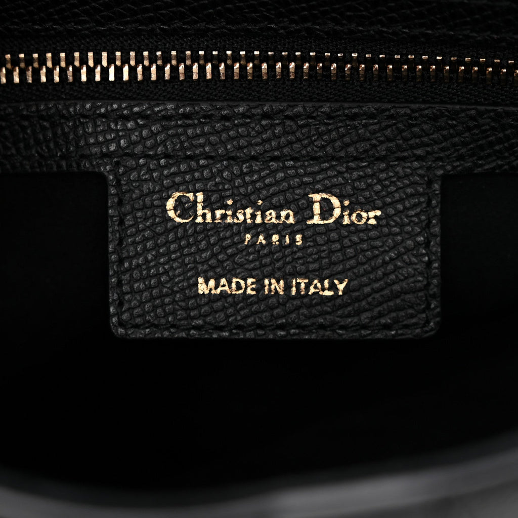 Grained Calfskin Saddle Bag Black