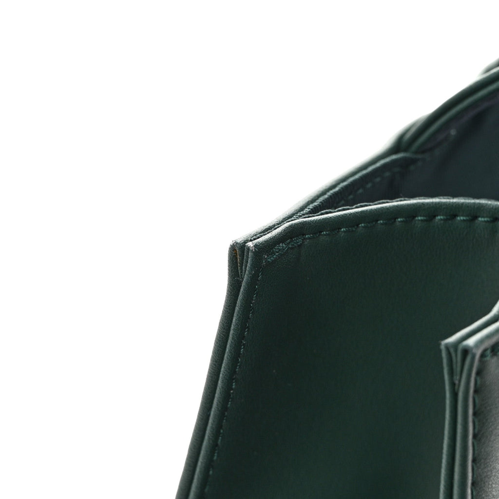 Vegan Leather Medium Shopping Bag Dark Olive