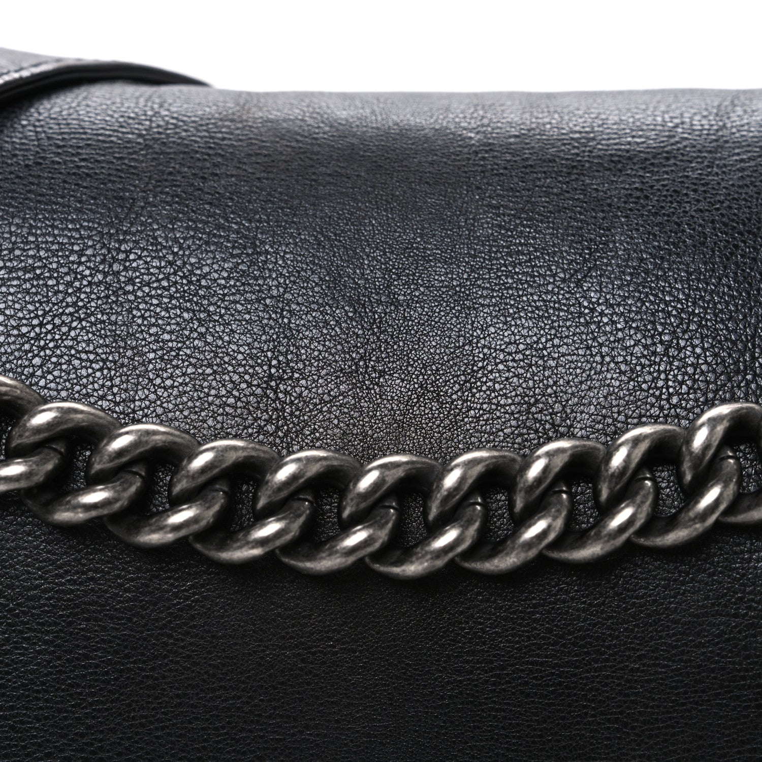 Calfskin Large Boy Reverso Flap Black