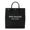 Linen Calfskin Rive Gauche North South Tote Grey