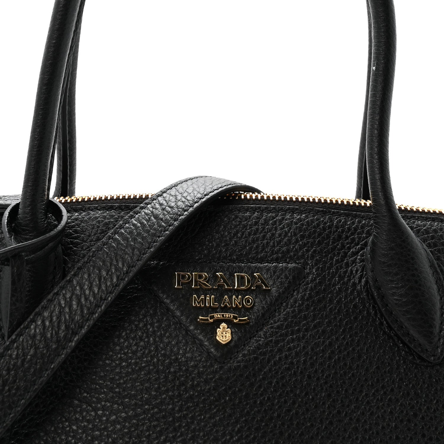 Vitello Daino Small Tote Black