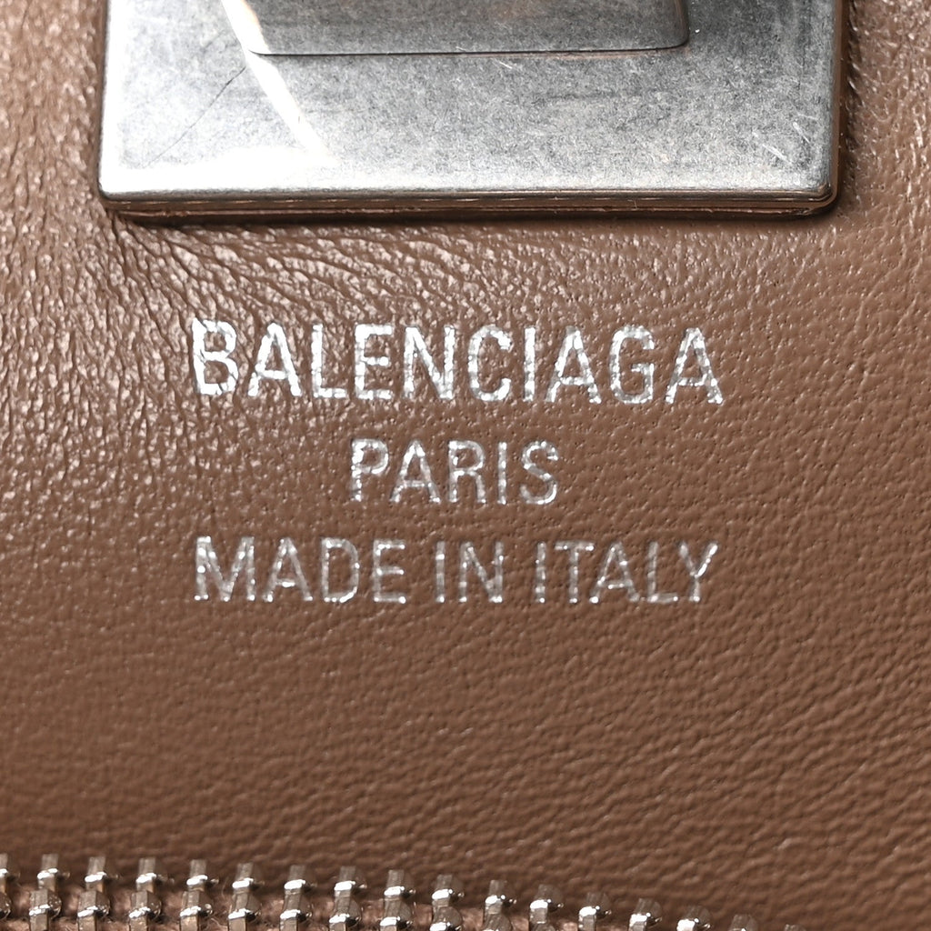 Smooth Calfskin Small Bel Air Carry All Bag Dark Taupe Dark Taupe Dark Taupe
