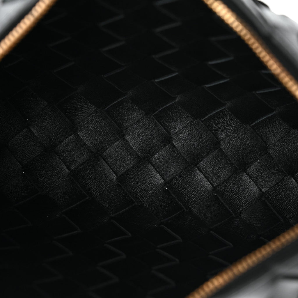 Nappa Intrecciato Mini Loop Camera Bag Black