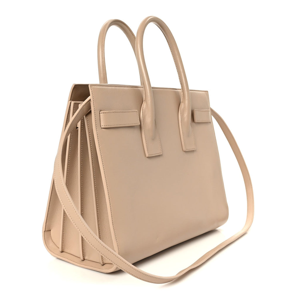 Calfskin Small Sac De Jour Dark Beige