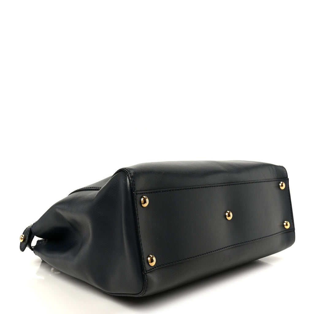 Vitello Morgan Shiny Nappa Medium Peekaboo Iconic Satchel Lavagna Lago